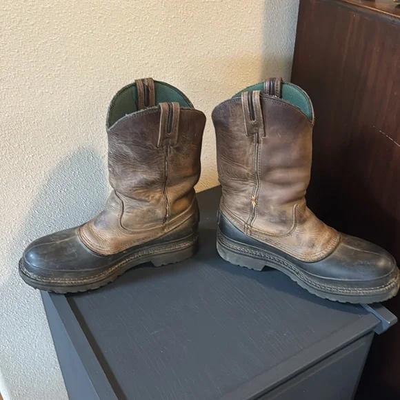 Georgia Boot Mud Dog Farm & Ranch Leather/Rubber Western Boots - Picture 5 of 12